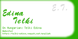 edina telki business card